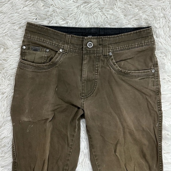 KUHL MEN’S KANVUS JEAN SIZE 30x32 KHAKI TAN STRAIGHT LEG - Picture 3 of 8